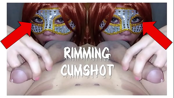 Green eyes slut love do rimming with cum in her pretty face