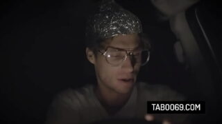 Hot redhead alien slut Cherie DeVille anal fisted a conspiracy theorist