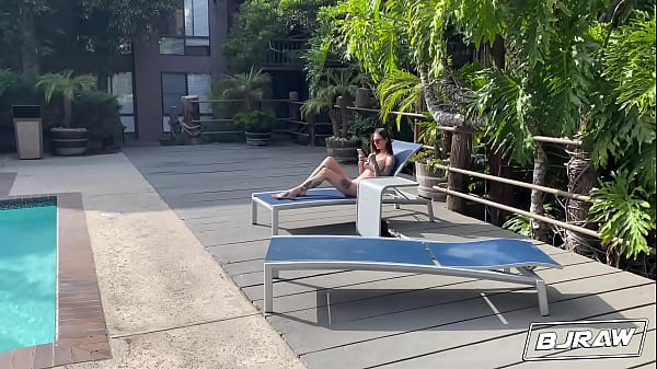 BJRAW Tall tattooed beauty passionately sucks a big dick