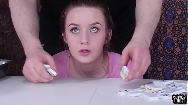 Skinny oral submissive teen sucks on doms cock after rimming ass then eats cum